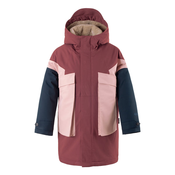 Gosoaky – City Fox in het Rosewood - Waterproof parka - Girlsfashion - Ideale jas voor meisjes - Beschikbaar vanaf maat 86 tot en met 164 - Verkrijgbaar bij Little Fashion Addict