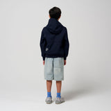 Gosoaky Blue Bird regenjas in donkerblauw voor jongens en meisjes -  Verkrijgbaar bij Little Fashion Addict
