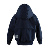 Gosoaky Blue Bird regenjas in donkerblauw voor jongens en meisjes -  Verkrijgbaar bij Little Fashion Addict