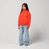 Gosoaky Blue Bird jas in opvallend rood met reflecterende details - Waterdichte meisjesjas Poppin Red van Gosoaky - Verkrijgbaar bij Little Fashion Addict