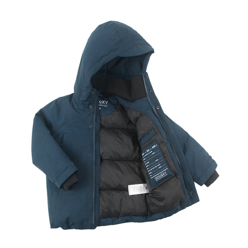 Gosoaky 'Chipmunk' kinderjas in True Blue, waterdicht en winddicht. | Ontdek Gosoaky bij Little Fashion Addict