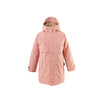 Gosoaky Desert Fox winterjas in Mellow Rose met zachte voering en reflecterende details | Ontdek Gosoaky bij Little Fashion Addict
