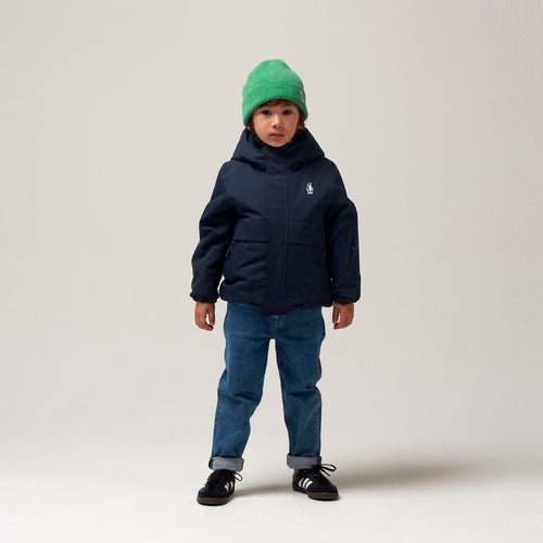 Waterdichte kinderjas Gosoaky Smooth Lion met reflecterende strip | Ontdek Gosoaky bij Little Fashion Addict