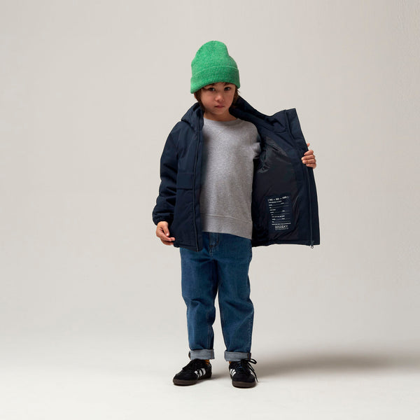 Waterdichte kinderjas Gosoaky Smooth Lion met reflecterende strip | Ontdek Gosoaky bij Little Fashion Addict