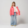 Gosoaky The Lion regenjas meisjes rood roze gestreept | Gosoaky The Lion Candy Stripes - Verkrijgbaar bij Little Fashion Addict