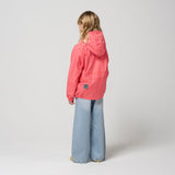 Gosoaky The Lion regenjas meisjes rood roze gestreept | Gosoaky The Lion Candy Stripes - Verkrijgbaar bij Little Fashion Addict