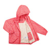 Gosoaky The Lion regenjas meisjes rood roze gestreept | Gosoaky The Lion Candy Stripes - Verkrijgbaar bij Little Fashion Addict