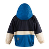 Gosoaky The Lion regenjas voor jongens in blauw met kleurvlakken - Verkrijgbaar bij Little Fashion Addict