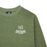 Hundred Pieces - Organic Cotton Crewneck Sweatshirt - Green - Groene sweater met ronde hals voor jongens - jongenssweater  - Verkrijgbaar bij Littlefashionaddict.com