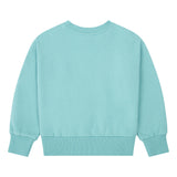 Hundred Pieces - Meisjessweater - Organic Cotton Crewneck Sweatshirt - Kleur: Sage - Verkrijgbaar bij Littlefashionaddict.com
