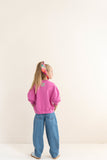 Balloon Denim Pants van Jenest in medium blauwe denim voor jongens en meisjes | Little Fashion Addict