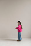 Jenest Billie Sweater Raspberry Pink – framboosroze sweater voor meisjes | Verkrijgbaar bij Little Fashion Addict