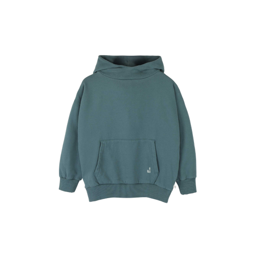 Jenest Chris Hoodie Seafoam Green – petrolgroene hoodie voor jongens met kangoeroezak | Verkrijgbaar bij Little Fashion Addict