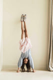 Lichtroze meisjesrok met ruches en elastische tailleband van Jenest | Elle Skirt Dream Rose | verkrijgbaar bij Little Fashion Addict 