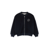 Jenest Jimmy Cardigan Navy Blue – donkerblauwe teddy cardigan voor jongens met ritssluiting | Verkrijgbaar bij Little Fashion Addict