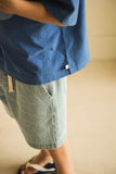 Zomerse jongensshort in light wash denim van Jenest | Knox Shorts Light Wash | verkrijgbaar bij Little Fashion Addict