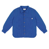 Lef Shirt van Jenest in kobaltblauw | Jongenshemd van Jenest verkrijgbaar bij Little Fashion Addict