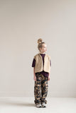 Jenest Lily Fur Gilet Caramel Brown – zachte faux fur en bedrukte katoenen voering | Verkrijgbaar bij Little Fashion Addict