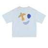 Mase T-shirt Water Blue van Jenest – lichtblauwe oversized jongens T-shirt met grafische rugprint | Ontdek Jenest bij Little Fashion Addict