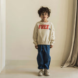 Elegante Ecru Sweater met vogelprint voor jongens en meisjes van het merk, Jenest. | Free Bird Sweater verkrijgbaar bij Little Fashion Addict