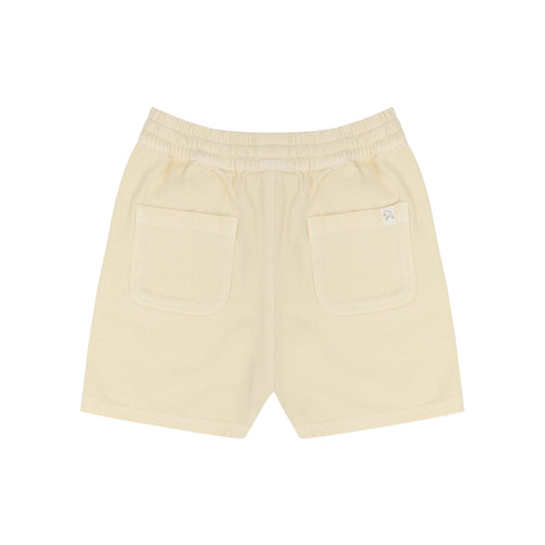 Stijlvolle jongensshorts in lichtgeel van Jenest | Knox Shorts Faded Yellow | Verkrijgbaar bij Little Fashion Addict
