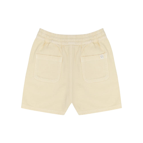 Stijlvolle jongensshorts in lichtgeel van Jenest | Knox Shorts Faded Yellow | Verkrijgbaar bij Little Fashion Addict