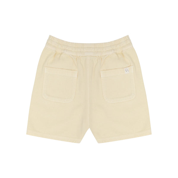 Stijlvolle jongensshorts in lichtgeel van Jenest | Knox Shorts Faded Yellow | Verkrijgbaar bij Little Fashion Addict