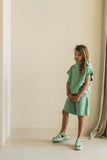 Lichtgroene short voor jongens en meisjes van Jenest. | Xavi Shorts Watermelon Green | Verkrijgbaar bij Little Fashion Addict