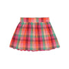 Sara Skirt van Jenest in fuchsia multicolor ruit | Little Fashion Addict