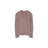 Jenest Tara gestreepte meisjescoltrui Rose Bordeaux | Verkrijgbaar bij Little Fashion Addict