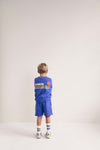 Ted Shorts Cobalt Blue van Jenest - Kobaltblauwe sweatshort voor jongens | Ontdek Jenest bij Little Fashion Addict