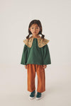 Littlefashionaddict - Letter To The World - Fur Therapy - AW23 - Ella Sweatshirt - Donkerroze Sweater met platte kraag voor meisjes - Beschikbaar vanaf 4 tot 11 jaar bij Littlefashionaddict.com