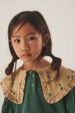 Littlefashionaddict - Letter To The World - Fur Therapy - AW23 - Ella Sweatshirt - Donkerroze Sweater met platte kraag voor meisjes - Beschikbaar vanaf 4 tot 11 jaar bij Littlefashionaddict.com