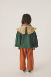Littlefashionaddict - Letter To The World - Fur Therapy - AW23 - Ella Sweatshirt - Donkerroze Sweater met platte kraag voor meisjes - Beschikbaar vanaf 4 tot 11 jaar bij Littlefashionaddict.com