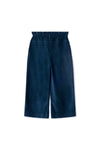 Donkerblauwe broek voor jongens en meisjes met wijde pijpen en oversized fit van Letter To The World | Verkrijgbaar bij Little Fashion Addict