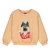 Littlefashionaddict - Letter To The World - Fur Therapy - AW23 - Jack Sweatshirt - Sweater met hondenprint voor meisjes - Beschikbaar vanaf 4 tot 11 jaar bij Littlefashionaddict.com