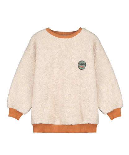 Littlefashionaddict - Letter To The World - Fur Therapy - AW23 - Milo Sweatshirt in het Crème - Sweater voor jongens en meisjes - Beschikbaar vanaf 4 tot 11 jaar bij Littlefashionaddict.com