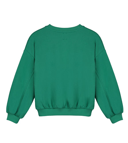 Kyoto Sweatshirt van Letter To The World in Grass Green voor jongens en meisjes | Verkrijgbaar bij Little Fashion Addict