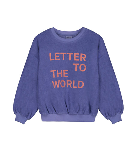 Paarse LTTW Sweater - Comfortabele en stijlvolle sweater voor jongens en meisjes | Ontdek Letter To The World bij Little Fashion Addict