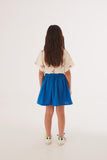 Stijlvolle kobaltblauwe Napoli rok voor meisjes van Letter To The World | Verkrijgbaar bij Little Fashion Addict