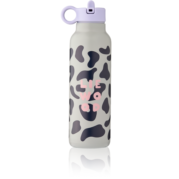 Liewood Falk drinkfles 500 ml Mega Leo Mist met luipaardprint | Ontdek Liewood bij Little Fashion Addict