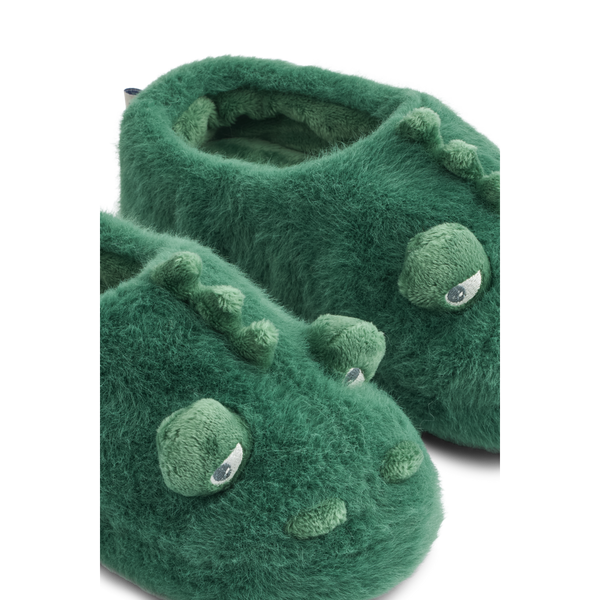 Krokodillenpantoffels van Liewood in garden green | Aviaja Crocodile Slippers Garden Green | Ontdek Liewood bij Little Fashion Addict