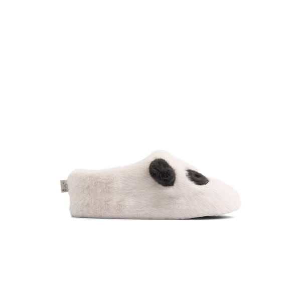 Pandapantoffels van Liewood in sandy en dark grey | Aviaja Panda Slippers Sandy Dark Grey | Ontdek Liewood bij Little Fashion Addict