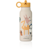 Drinkfles van Liewood in sandy | Falk Water Bottle 350 ml Around the World Sandy | Ontdek Liewood bij Little Fashion Addict