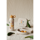 Drinkfles van Liewood in sandy | Falk Water Bottle 350 ml Around the World Sandy | Ontdek Liewood bij Little Fashion Addict