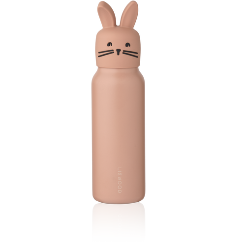 Drinkfles van Liewood in pale tuscany met konijnen deksel | Falk water bottle rabbit lid | Ontdek Liewood bij Little Fashion Addict