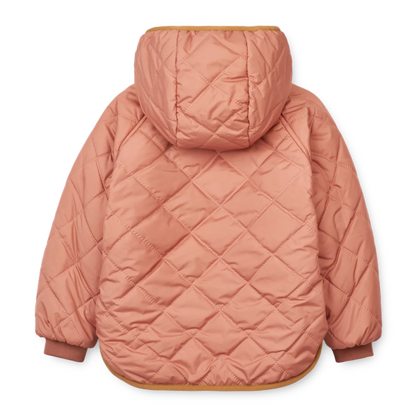 Littlefashionaddict - Liewood - AW23 - Jackson Reversible Jacket - Tuscany Rose Mix - Voor meisjes - Meisjesjas - Vanaf maat 104 tot maat 140 in stock en verkrijgbaar bij Little Fashion Addict