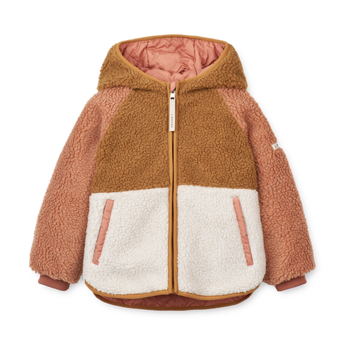 Littlefashionaddict - Liewood - AW23 - Jackson Reversible Jacket - Tuscany Rose Mix - Voor meisjes - Meisjesjas - Vanaf maat 104 tot maat 140 in stock en verkrijgbaar bij Little Fashion Addict