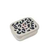 Lunchbox van Liewood met vakjes Mega Leo Mist met luipaardprint | Ontdek Liewood bij Little Fashion Addict