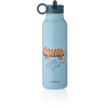 Liewood Falk drinkfles 500 ml Tiger Beach Blue met tijgerprint | Ontdek Liewood bij Little Fashion Addict